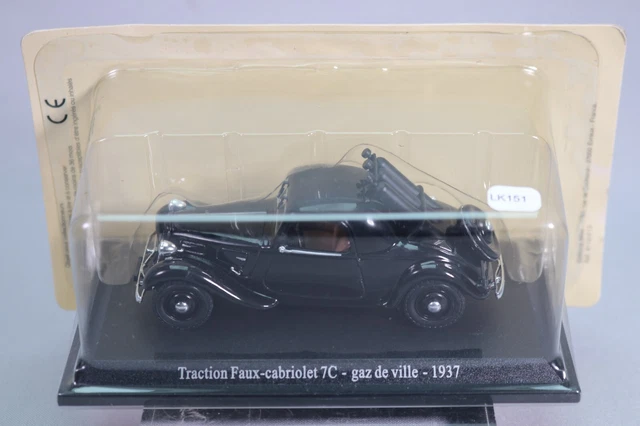 LK151 NOREV UH Atlas 1/43 Citroen Traction gaz de ville 1937 Saga Tractions 12
