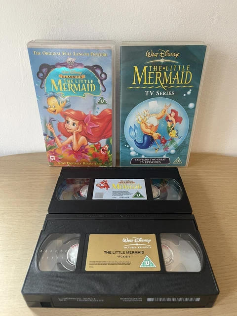 WALT DISNEY - The Little Mermaid Movie & TV Series - VHS Video Cassette ...