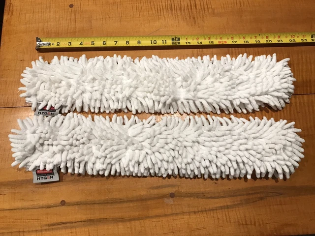 2 HYGEN Q853 Hi-Performance Microfiber Flexible Dusting Wand Sleeve Refill White