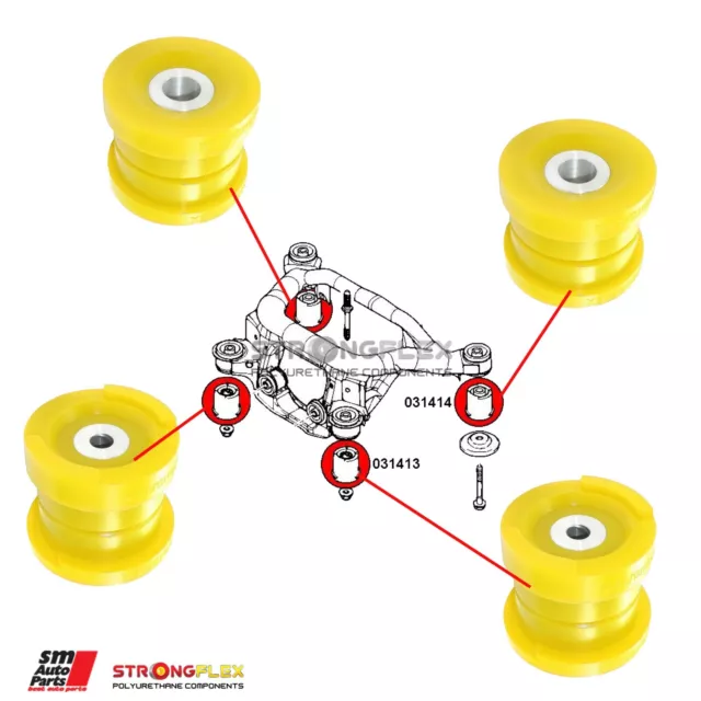 BMW Z4 E85/E86/M3/E89 Kit de silent bloc de fixation de sous-châssis arrière SPO