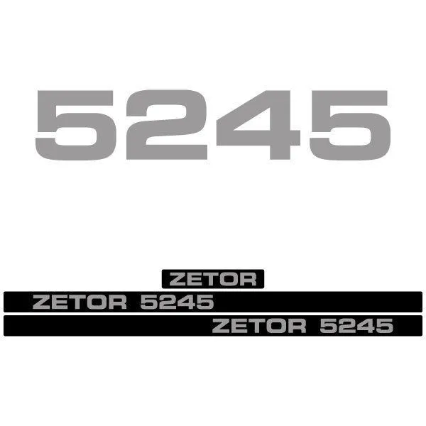 ZETOR 5245 TRACTOR decal aufkleber sticker set $22.00 - PicClick