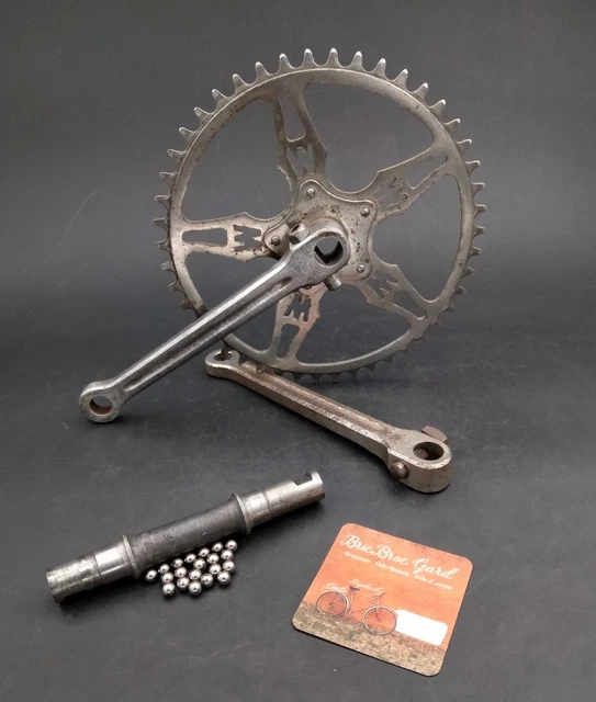 NOS Plateau Dural 46T ALUVAC Ancien Velo Old Bike Chainring 1930 Bici