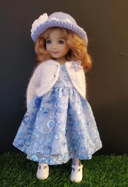 Dress, sweater, hat & boot set made for Effner Little Darling & similar
