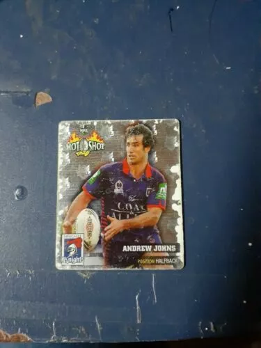 Hot Shot Tazo Rugby League Card Nrl sparkling 2006 Rare andrew johns