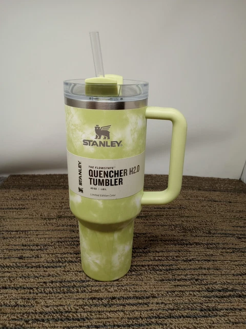 Stanley The Flowstate Quencher H2.0 40oz Stainless Tumbler Tie Dye Citron SCUFFS