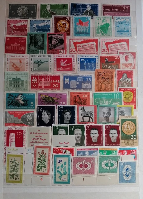 Sammlungsauflösung, DDR, Lot aus Jahrgang 1958, 1959 und 1960 postfrisch