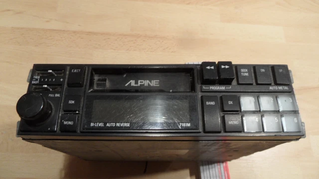 AUTORADIO RADIO CASSETTE Radiocassette ALPINE BI-LEVEL Auto Reverse ...
