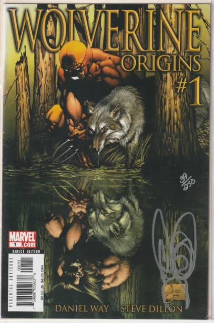 WOLVERINE ORIGINS #1 (2006) SIGNED BY DANIEL WAY - DF wCOA 250. NM, UNREAD