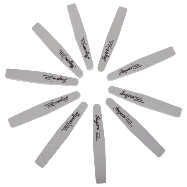 10 pz lima per unghie bifacciale blocco tampone tavola smerigliatrice buffer per unghie