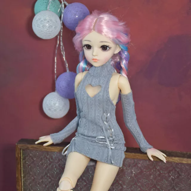 Handgemachte 1/3 BJD Puppe 60cm SD Ball Jointed Puppen Full Set Kleidung Outfits