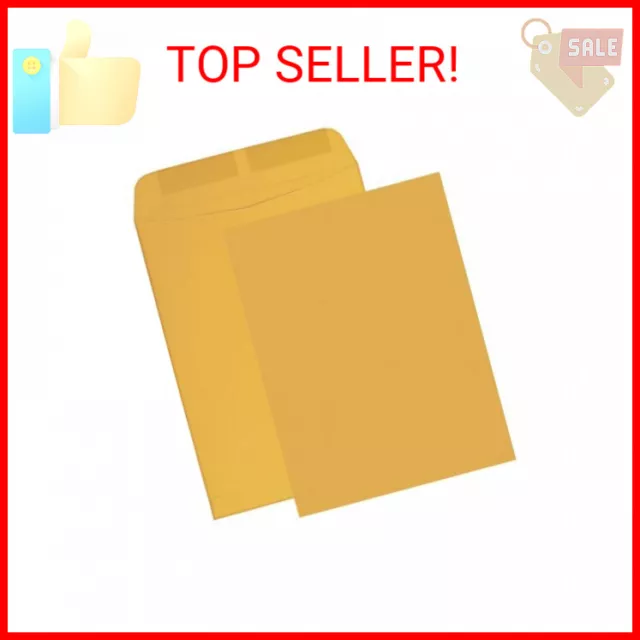 Columbian Catalog Envelopes, Gummed Seal, 6" x 9", Brown Kraft, 500 Per Box (CO6