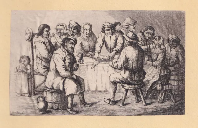 David Deuchar (1743-1808), da Adriaen Van Ostade, 1803 Contadini in osteria.