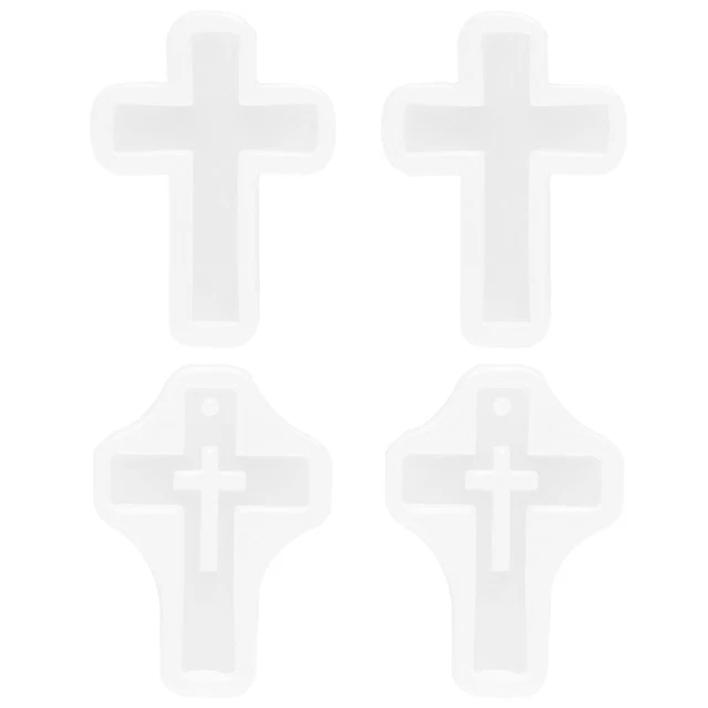 4 Pcs Silicone Casting Resin Mould Pendant Making Mold Epoxy Crafts Jewelry