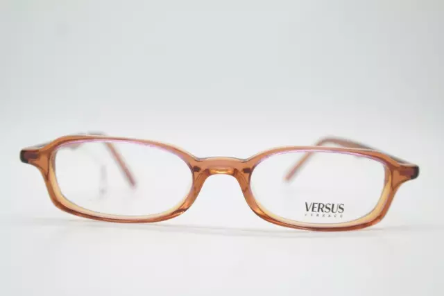 Vintage Glasses VERSUS VERSACE 8010 Braun Purple Oval Frames Eyeglasses