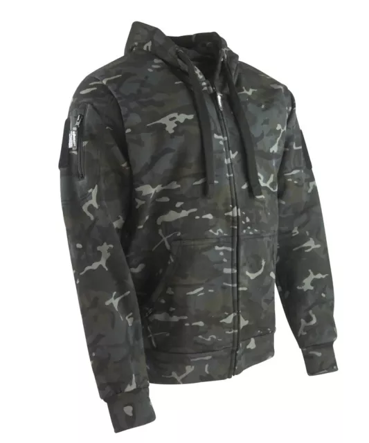 Mens Spec-Ops Hoodie Btp Black Camo Military Tactical Army Hooded Combat Jacket