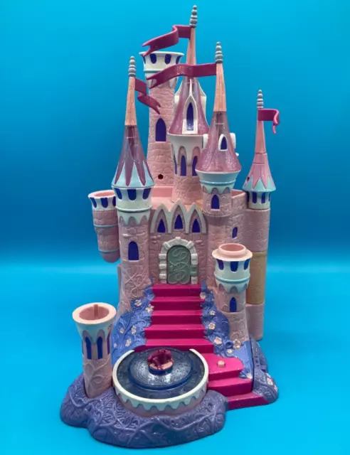 Disney Sleeping Beauty light up castle 2003 Jakks Pacific Polly Pocket playset