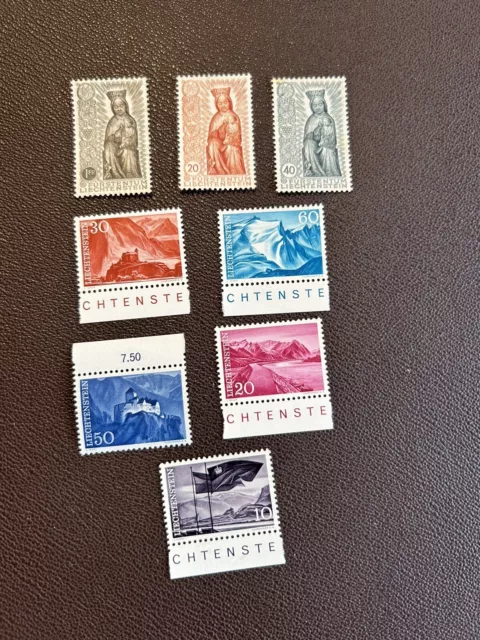 Liechtenstein Lot Of 8 Stamps MH And NG