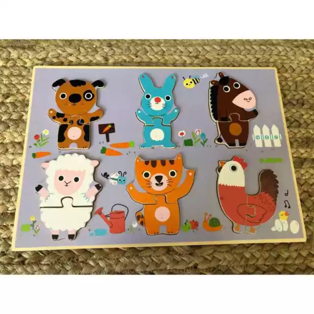 Puzzle DJECO en bois " les animaux"