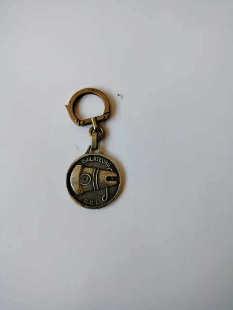 4 anneaux porte-clé avec chaine / métal argent, bronze, noir