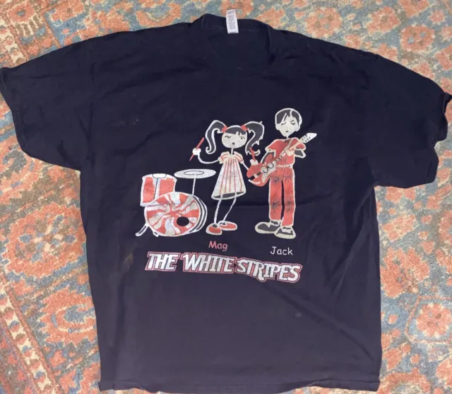 The White Stripes, Jack & Mag On Front, Adult Size