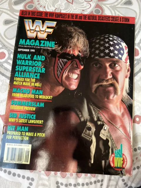 WWF Magazine September 1991 WCW Hulk Hogan Ultimate Warrior