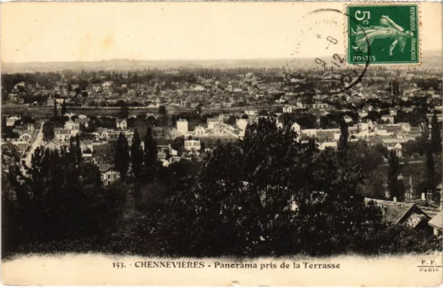 CPA AK Chennevieres Panorama pris de la Terrasse FRANCE (1282435)