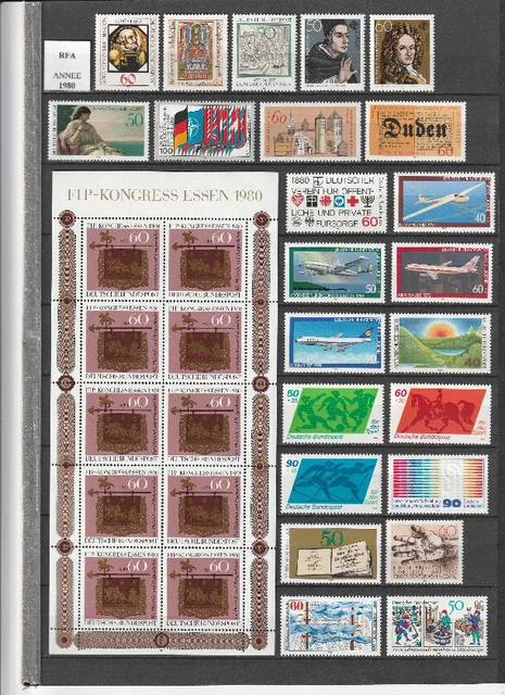 Timbres RFA 1980 Vignoble – 1063 Neuf Avec Gomme MNH – Prophila – Idéal Collectionneur Philatélie