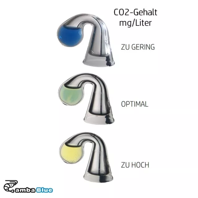 Acuario prueba continua de CO2 para instalación de CO2 Dropchecker reductor de presión plantas acuáticas 2