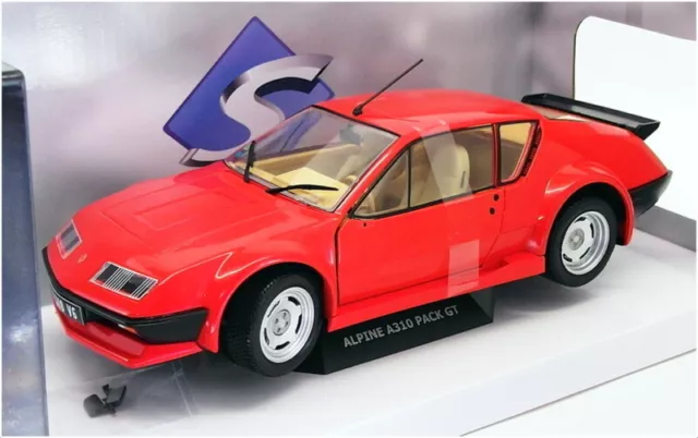 Solido 1/18 Scale Model Car S1801202 - Renault Alpine A310 Pack GT - Red