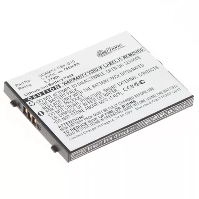 Akku Li-Ion für SanDisk Sansa e200 e250 e260 e270 e280 - ersetzt SDAMX4-RBK-G10