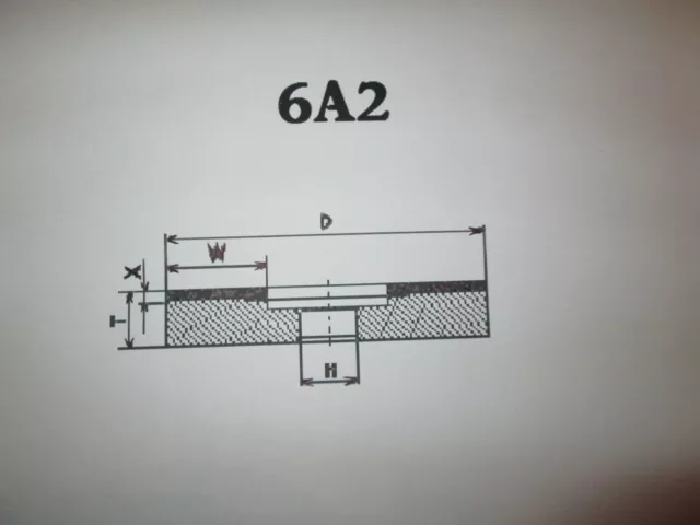 CBN-Schleifscheibe / Borazon  wheel 6A2 Ø50 75 100 125 150mm Kunstharz 2