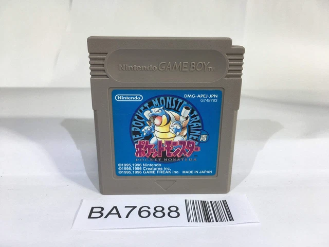 BA7688 POKEMON BLUE GameBoy Game Boy Japan PicClick CA