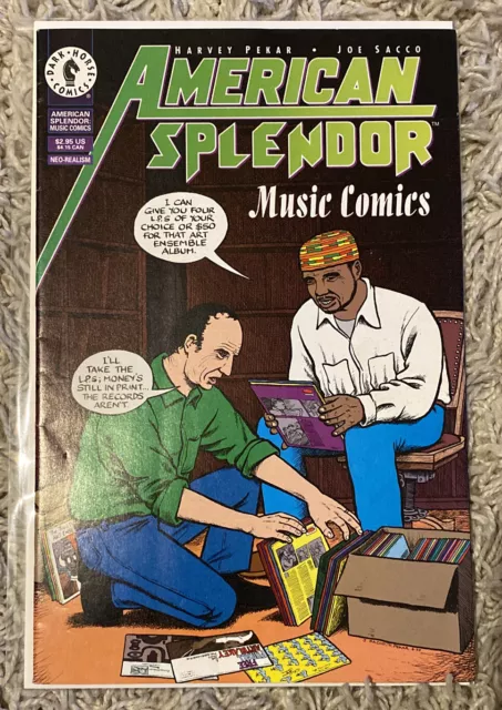 American Splendor Music Comics #1 Dark Horse Comics 1997 Sent In A Cboard Mailer