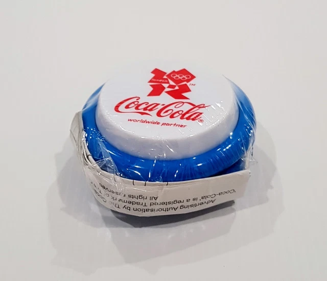 New & Sealed 2012 London Olympics Coca-Cola Yo-Yo - Coke YoYo - White & Blue Rim