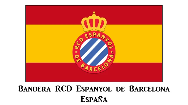 BANDERA FLAG RCD ESPANYOL Cataluña 150x90cms Espanyol Catalonia Spain EUR 9,62 - ES
