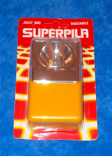 Superpila Luce Vintage Jolly 300 Tascabile Nuova In Blister '80 #3