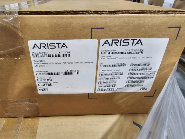 Arista Networking DCS-7050QX-32 32-Ports 40Gbps Switch
