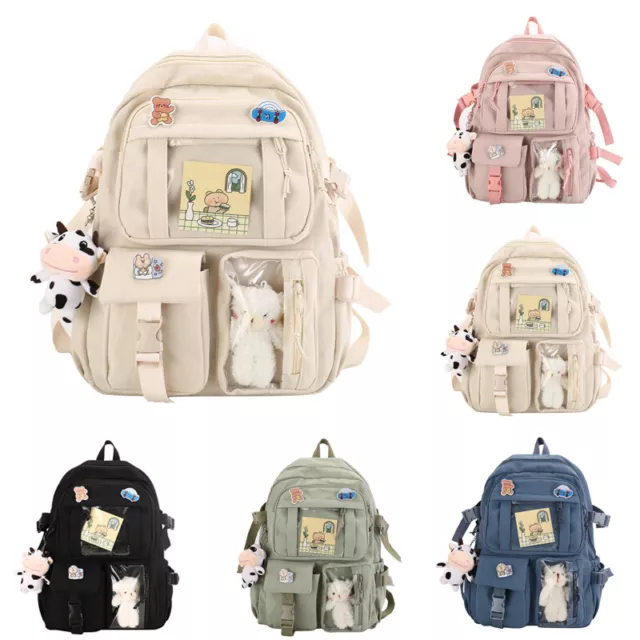 Backpack Kawaii School Cute Bag Girl Girls Women College Travel Student Nylon