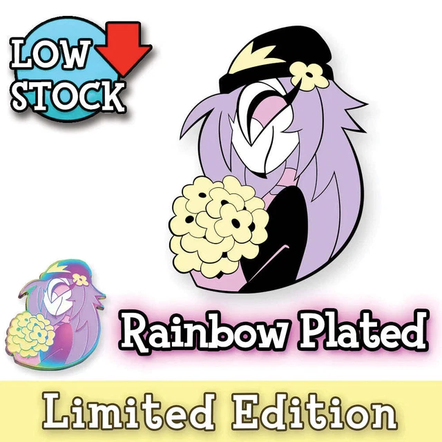 Vivziepop helluva boss hazbin hotel octavia rainbow plated pin limited