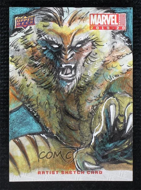 2019-20 Upper Deck Marvel Annual Sketch Cards 1/1 James Dickson Auto 0ez9
