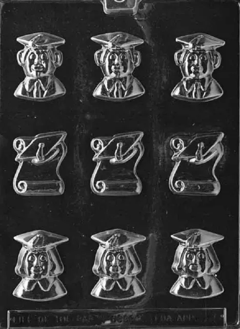 M025 Bite Size Graduate Chocolate Candy Soap Mold with Instructions