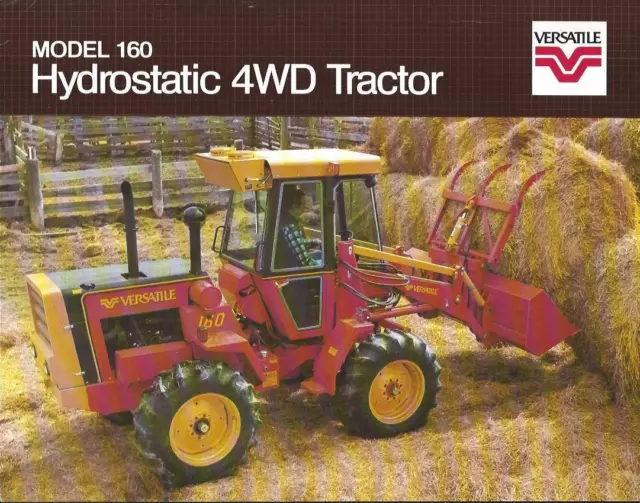 Farm Tractor Brochure - Versatile - 160 - 4WD Hydrostatic Foldout style (F4183)