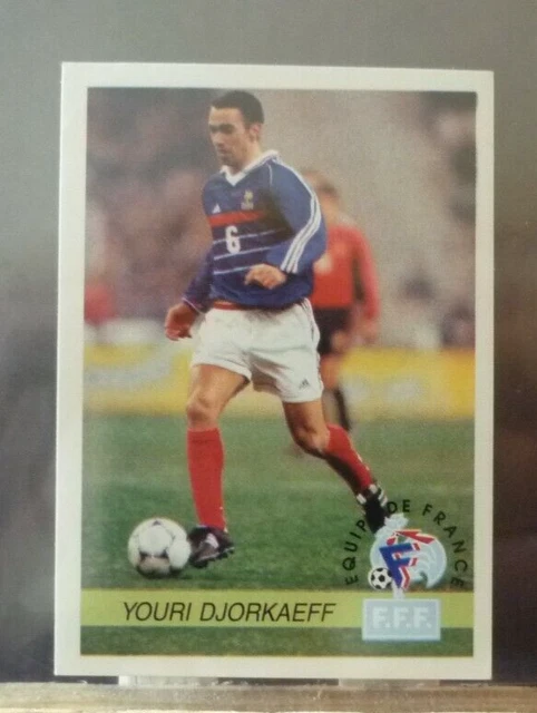 Sticker Panini TOTAL WC 98 - Youri Djorkaeff équipe De France N°K - Rare Mint