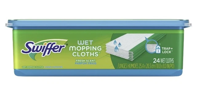 Paños de trapeado húmedos Swiffer Sweeper aroma fresco multisuperficie 24 unidades