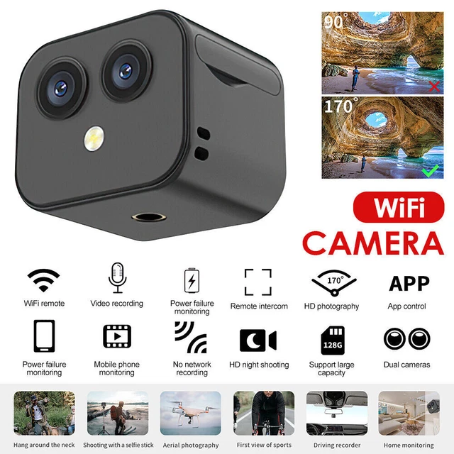 4K HD Mini WiFi Wireless IP Hidden Spy Camera Home Security Cam Network Monitor