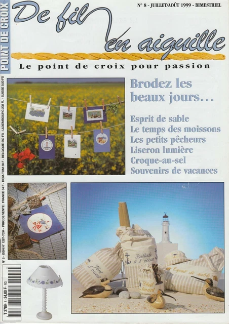 Magazine de Point de Croix De Fil en Aiguille Hors série N°4 Animaux