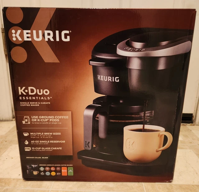 KEURIG KDUO ESSENTIALS Single Serve KCup Pod & Carafe Coffee Maker