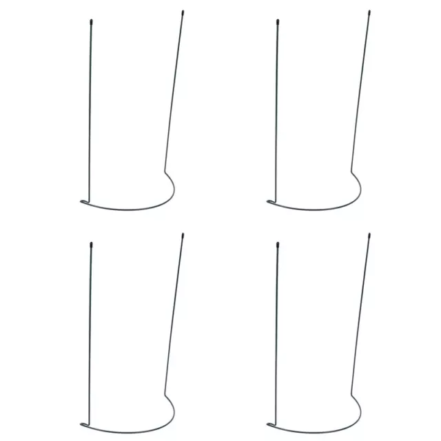 4 Pack Pflanzen Support Pfahl Metall Garten Pflanze Pfahl GrüN Halb Rund Pf3612