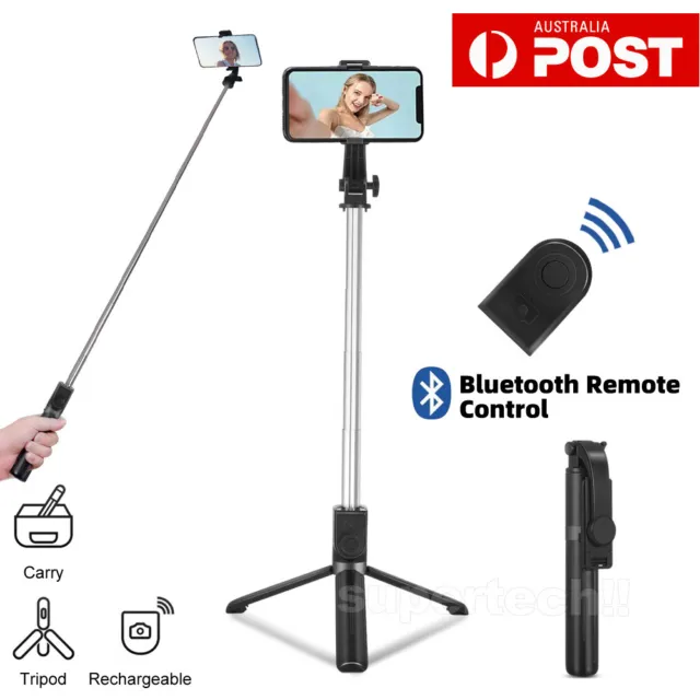 Rotating Tripod Unipod Selfie Stick Wireless Bluetooth Remote For Mobile Phone