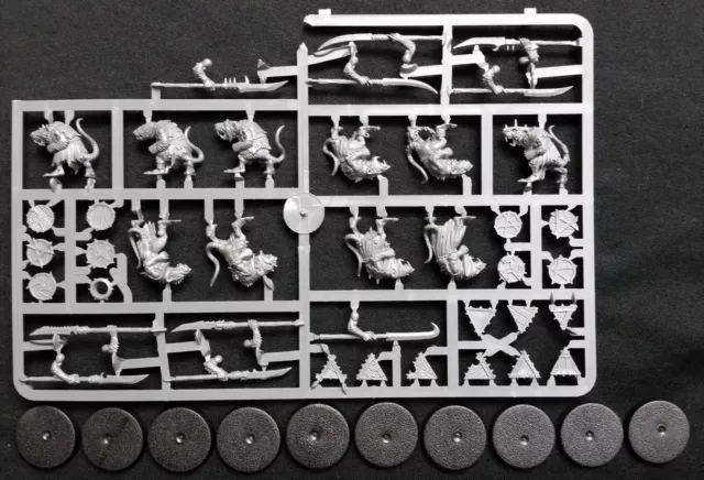 10 Skaven Clanrats with Spears Warhammer Sigmar Clan Rats